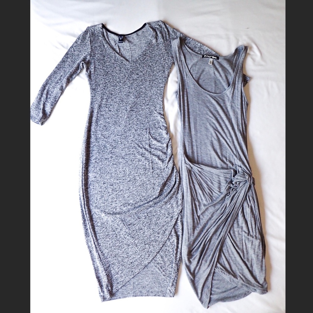 Gray Sweater Midi Sweater Dress Size S